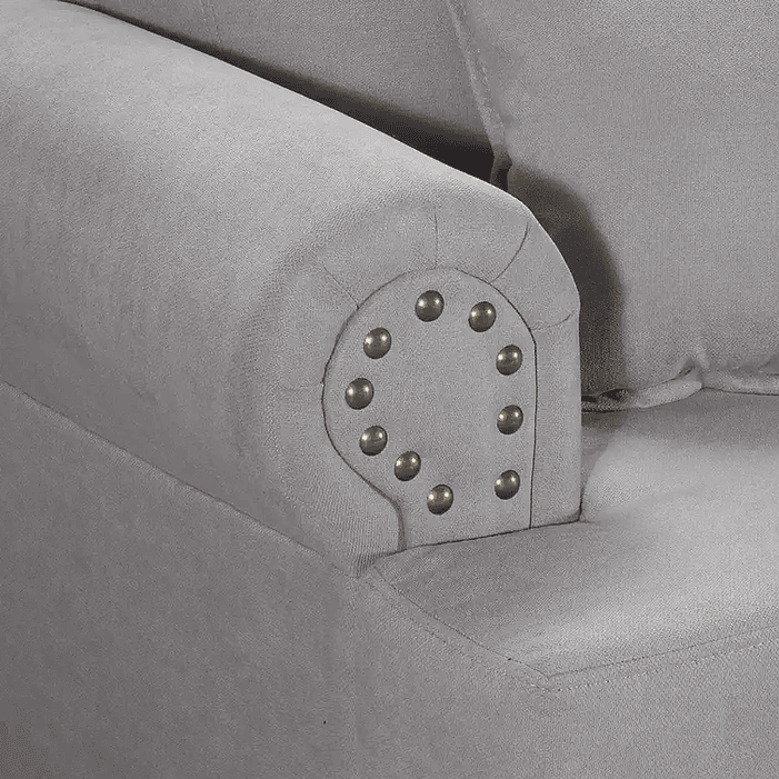 Set Sofa 3c Armenia  Tela Grey + 2 poltronas Bergen Grey 4