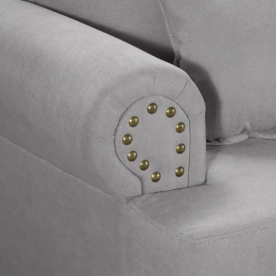 Set Sofa 3c Armenia  Tela Grey + 2 poltronas Bergen Grey 4