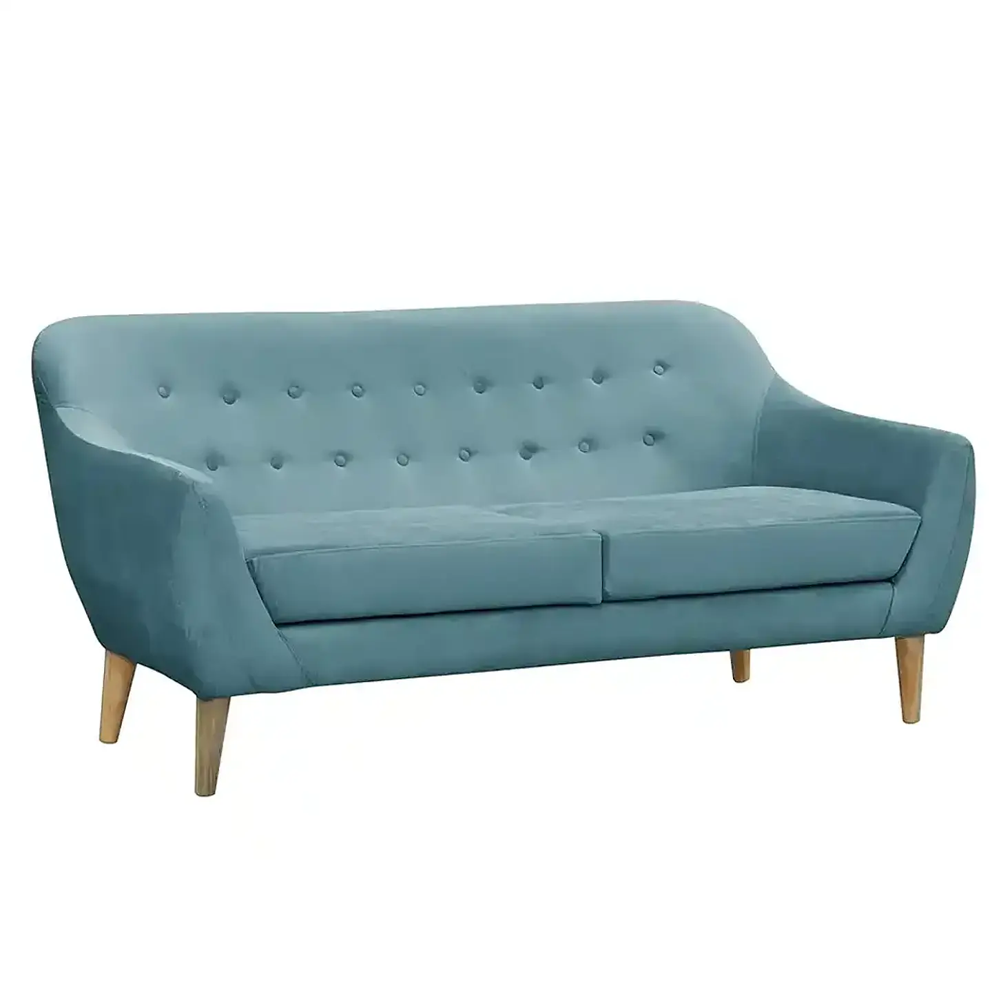 Set Sofa Norway 3c + 2 Poltronas Norway  Felpa Turquesa 2