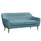 Set Sofa Norway 3c + 2 Poltronas Norway  Felpa Turquesa - Miniatura 2