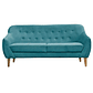 Set Sofa Norway 3c + 2 Poltronas Norway  Felpa Turquesa - Miniatura 4