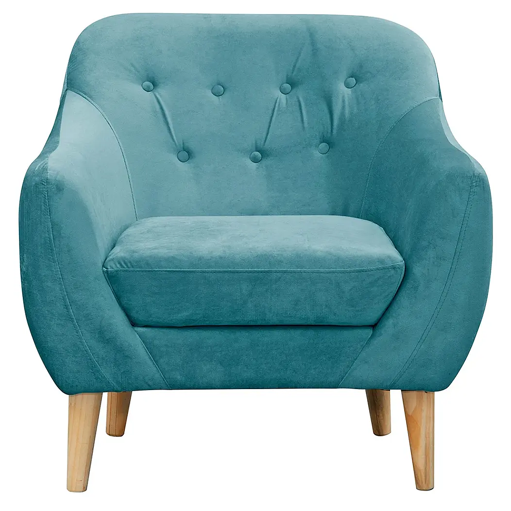 Set Sofa Norway 3c + 2 Poltronas Norway  Felpa Turquesa 6