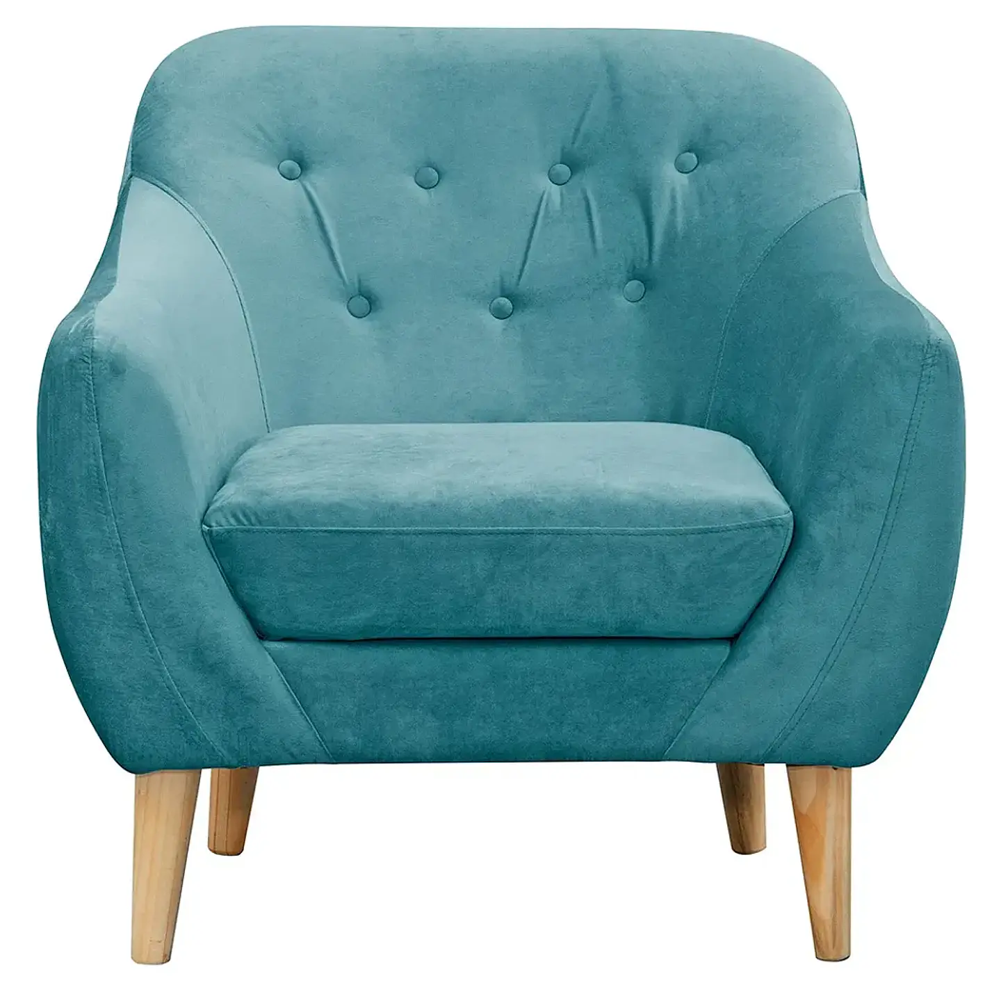 Set Sofa Norway 3c + 2 Poltronas Norway  Felpa Turquesa 6