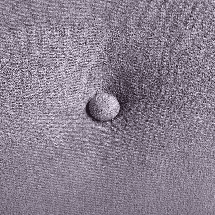 Set Seccional  Gramado Felpa Grey + Banqueta baul felpa Grey 11