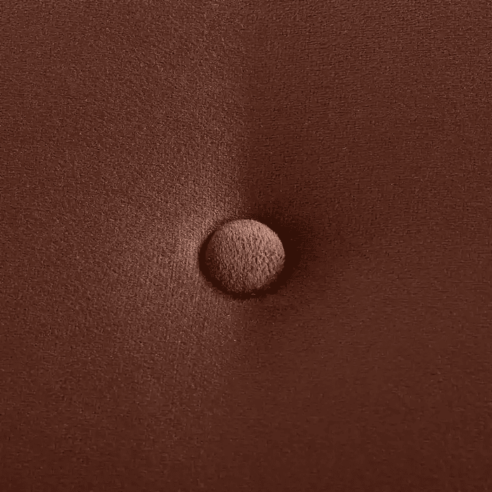 Set Seccional  Gramado Felpa Chocolate + Banqueta baul felpa Chocolate 9