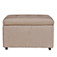 Set Sofa 2c Gramado Felpa Beige + Banqueta Baul Felpa Beige - Miniatura 4