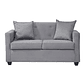 Set Sofa 2c Gramado Felpa Grey + Banqueta Baul Felpa Grey - Miniatura 8