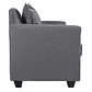 Set Sofa 2c Gramado Felpa Dark Grey + Banqueta Baul Felpa Dark Grey - Miniatura 5