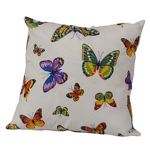 Cojín Lona Farfalle Morado 50x50cm