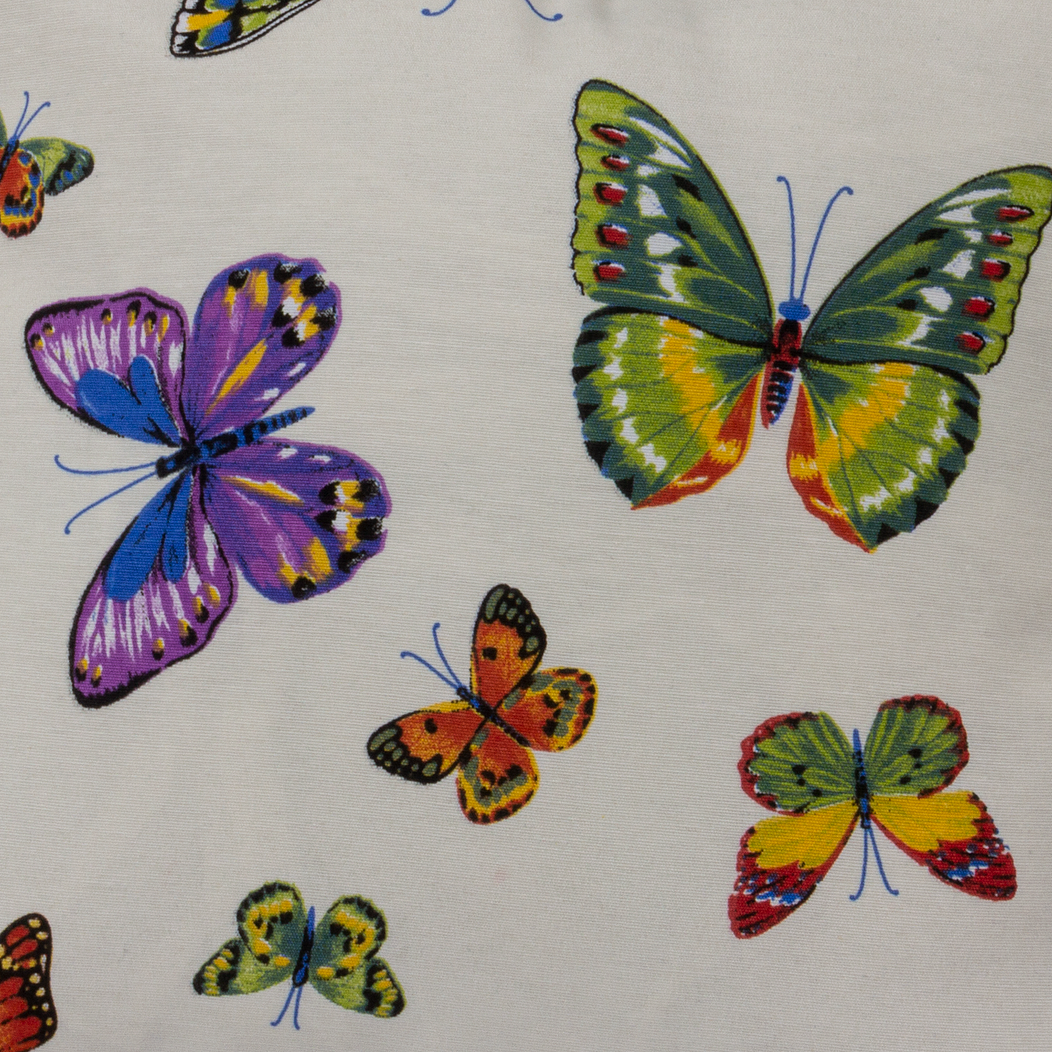 Cojín Lona Farfalle Morado 50x50cm 2