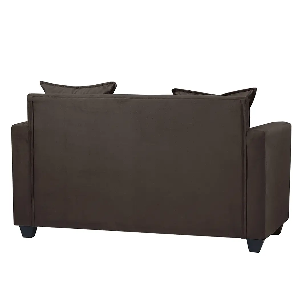 Set Seccional Gramado Felpa Chocolate  + 2 poltronas  Bergen Felpa Chocolate 3