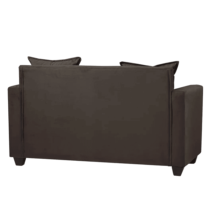 Set Seccional Gramado Felpa Chocolate  + 2 poltronas  Bergen Felpa Chocolate 3