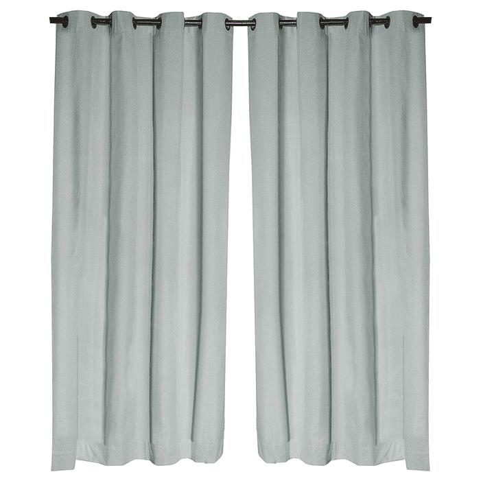 Set 2 Cortinas Black Out California Verde Agua 2