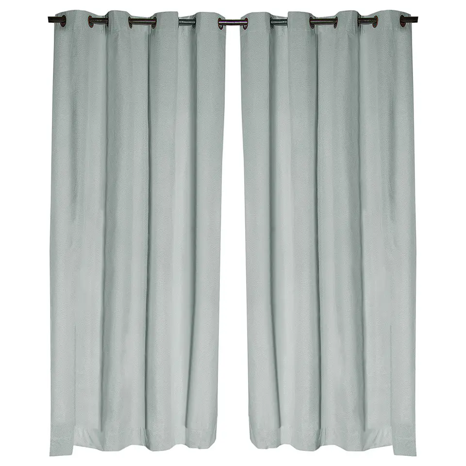 Set 2 Cortinas Black Out California Verde Agua 2
