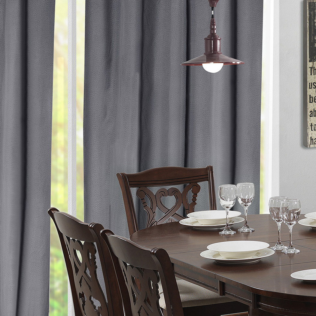 Set 2 Cortinas Black Out California Gris 1