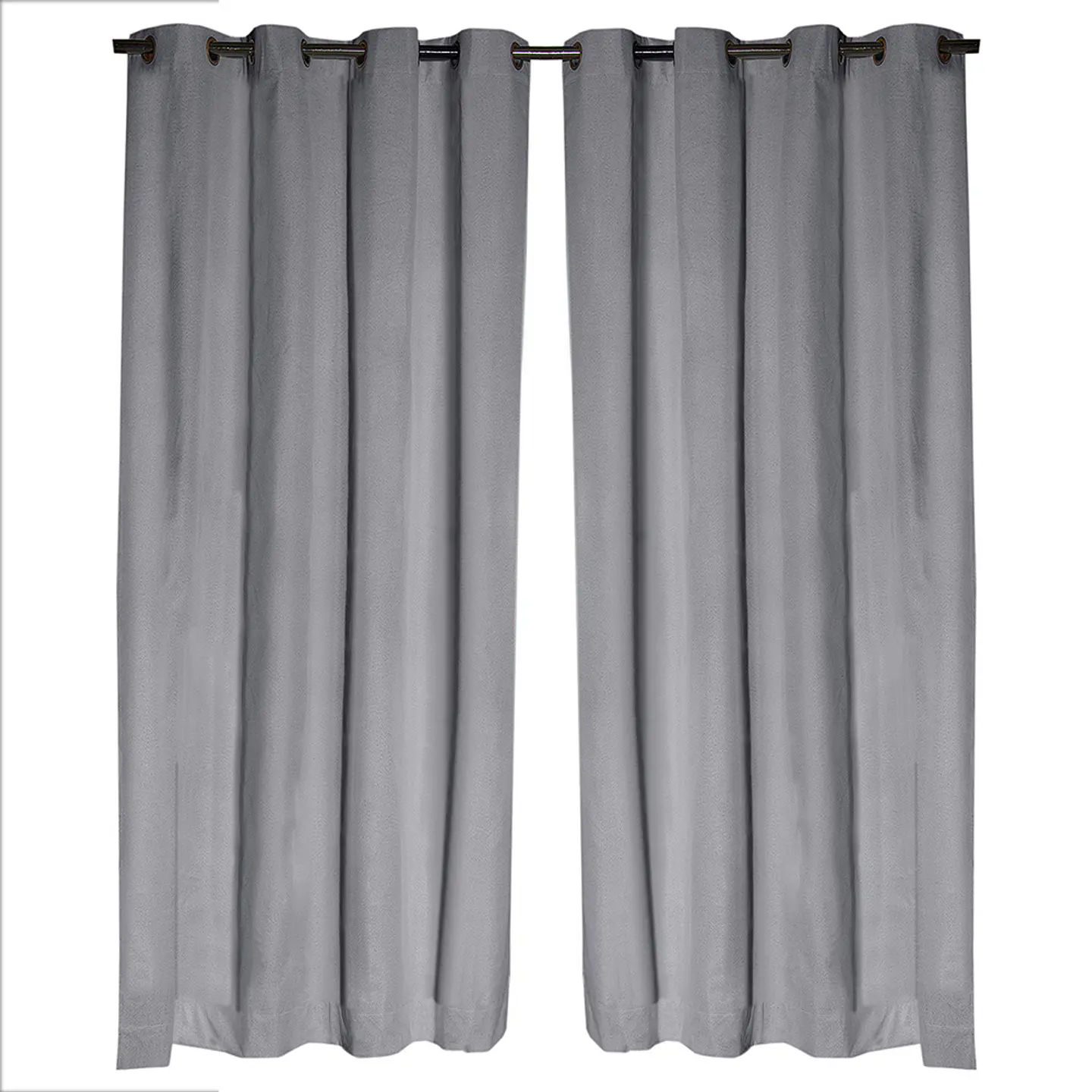 Set 2 Cortinas Black Out California Gris 2