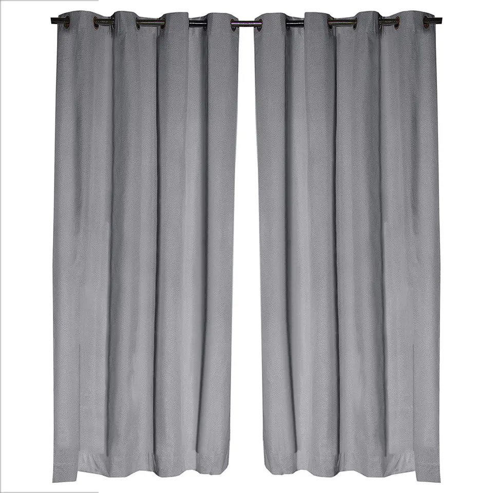 Set 2 Cortinas Black Out California Gris 2