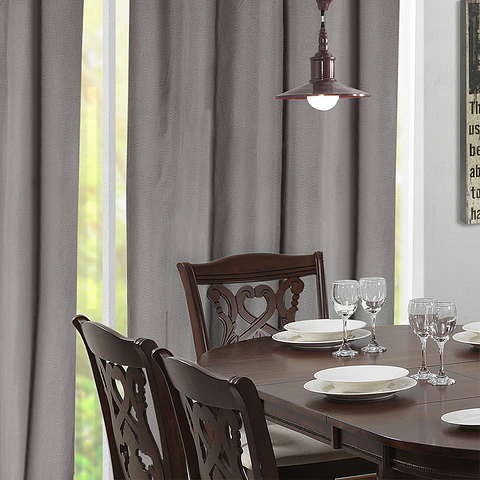 Set 2 Cortinas Black Out California chocolate