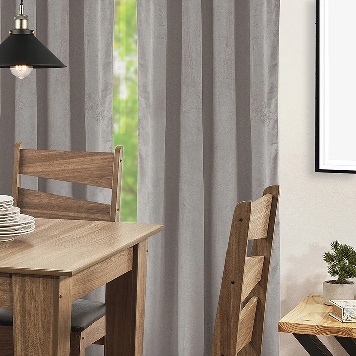 SET 2 CORTINAS   NEW VELVET BEIGE C/ ABRAZADERAS  2