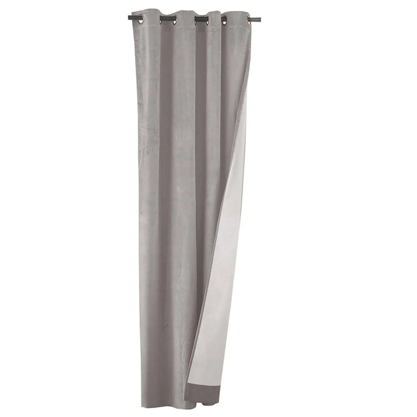 SET 2 CORTINAS   NEW VELVET BEIGE C/ ABRAZADERAS  3