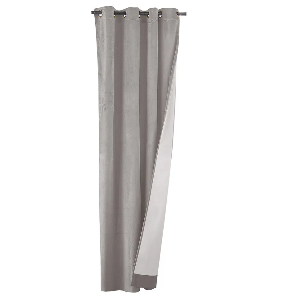 SET 2 CORTINAS   NEW VELVET BEIGE C/ ABRAZADERAS  3