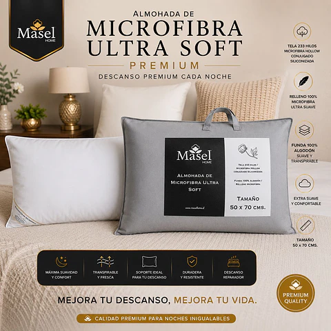 Almohada Microfibra Florentino 50x70