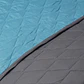 Quilt Bicolor Masel 1.5 plazas Gris-Turquesa - Miniatura 3