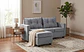 Seccional Intercambiamble Hamburgo Felpa Gris 170x130x83 - Miniatura 1