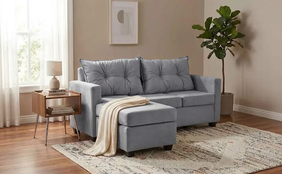 Seccional Intercambiamble Hamburgo Felpa Gris 170x130x83 1