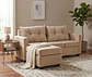 Seccional Intercambiamble Hamburgo Felpa Beige 170x130x83 - Miniatura 1