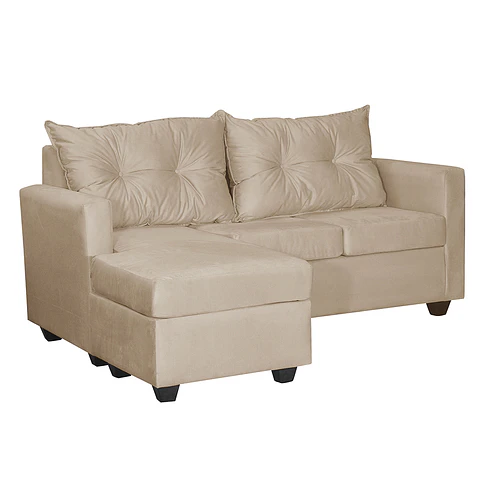 Seccional Intercambiamble Hamburgo Felpa Beige 170x130x83
