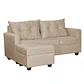 Seccional Intercambiamble Hamburgo Felpa Beige 170x130x83 - Miniatura 2