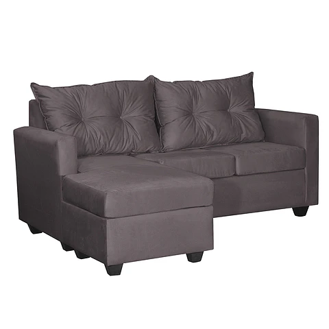 Seccional Intercambiable Hamburgo Felpa Chocolate   170x130x83
