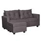 Seccional Intercambiable Hamburgo Felpa Chocolate   170x130x83 - Miniatura 2