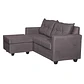 Seccional Intercambiable Hamburgo Felpa Chocolate   170x130x83 - Miniatura 4