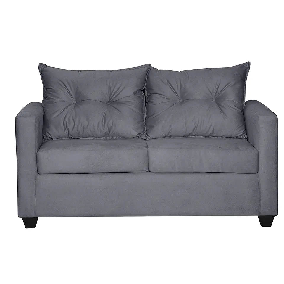 Sofá 2c Hamburgo Felpa Gris Oscuro- 130x70x83 2