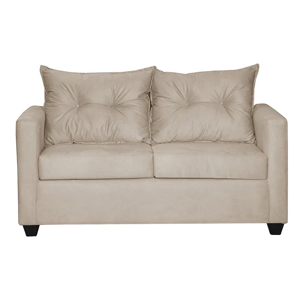 Sofá 2c Hamburgo Felpa  Beige- 130x70x83 2