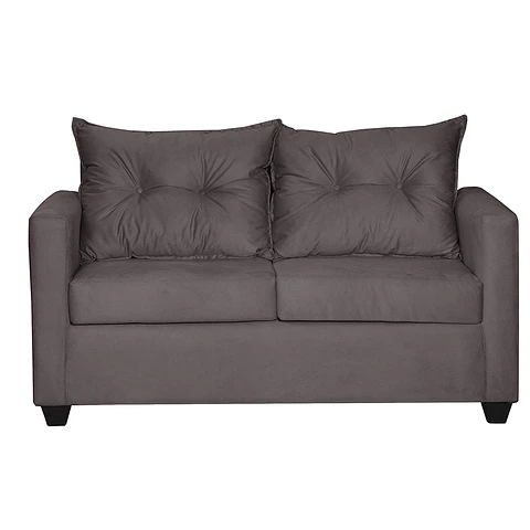 Sofá 2c Hamburgo Felpa  Chocolate - 130x70x83