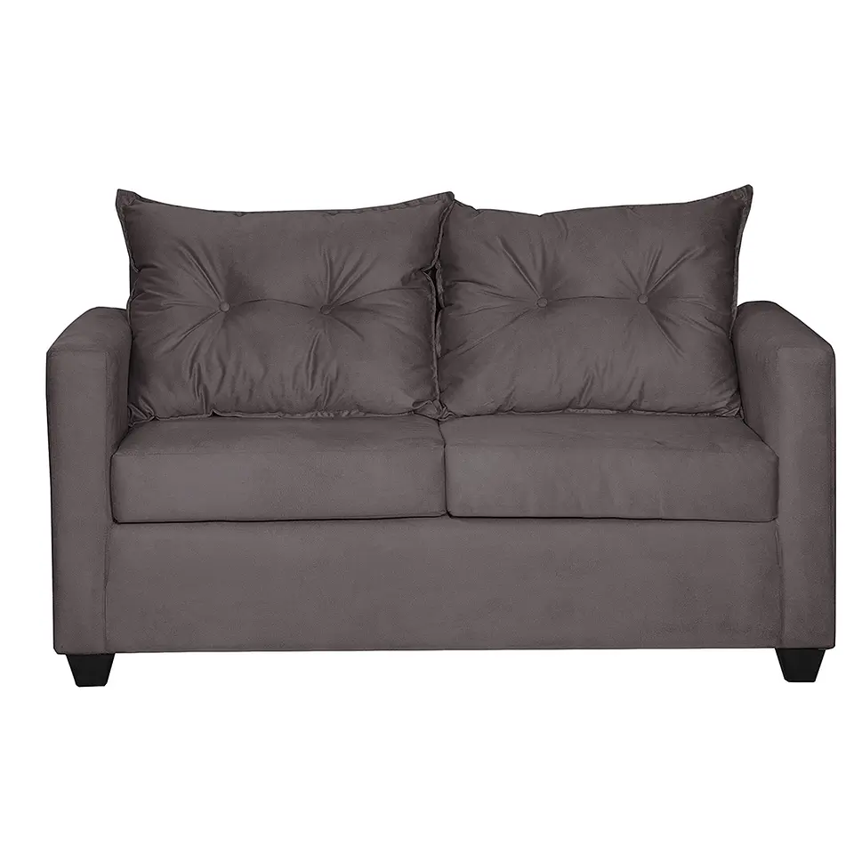 Sofá 2c Hamburgo Felpa  Chocolate - 130x70x83 2