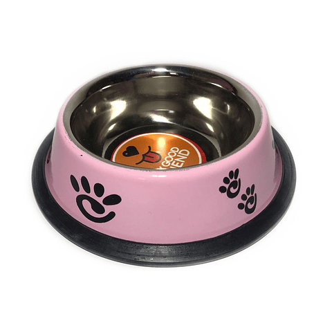 Plato Acero Inoxidable Pintado y diseño pequeño