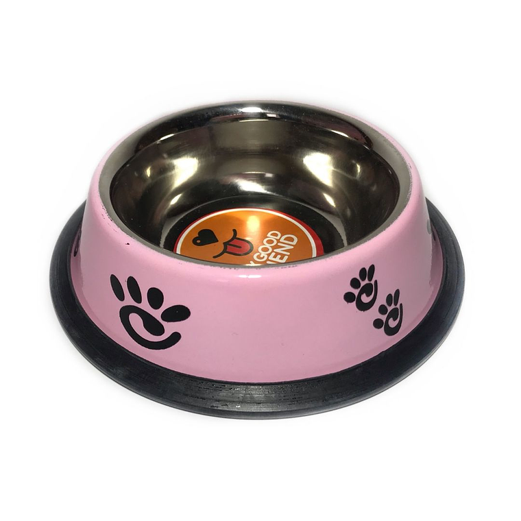 Plato Acero Inoxidable Pintado y diseño pequeño 1