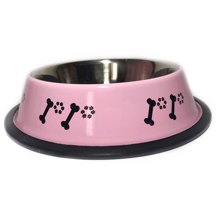 Plato Acero Inoxidable pintado y diseños 470 ml 3