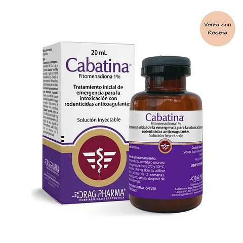 CABATINA® INYECTABLE  20 ML