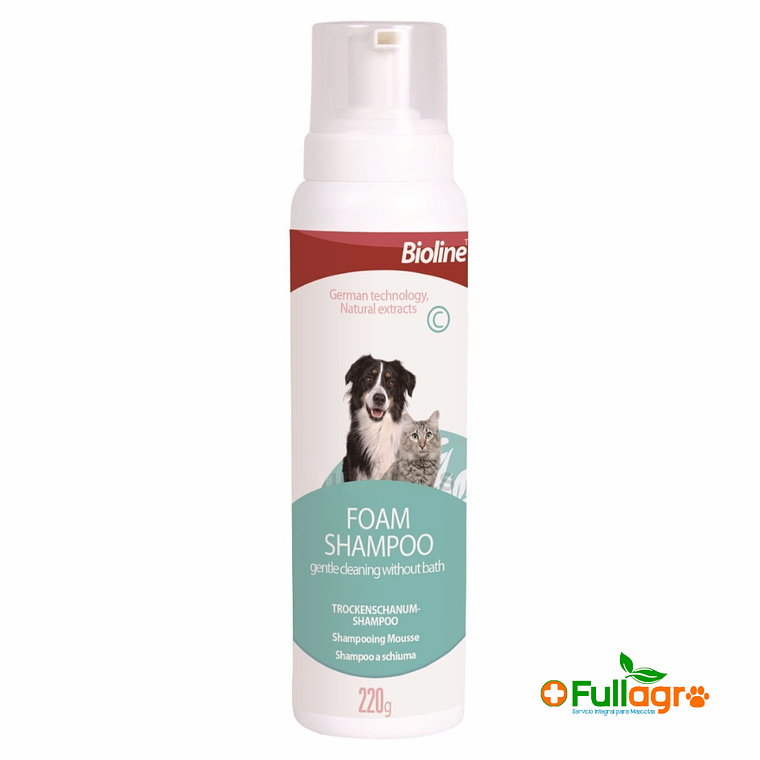 Shampoo Espuma Seca 220 g - Bioline 1