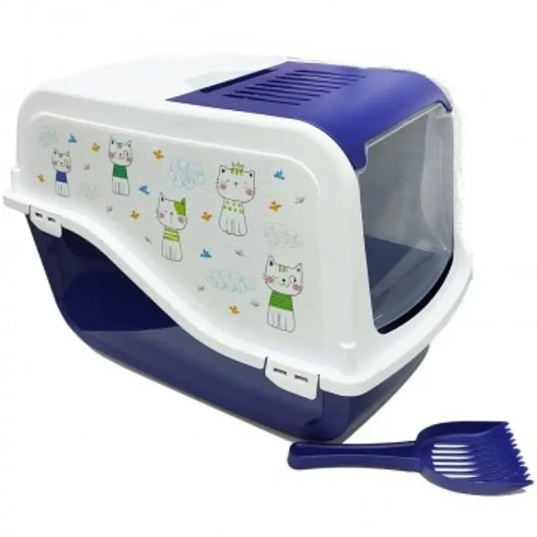 BAÑO SANITARIO GATO CON DISEÑOS+PALA Y FILTRO CARBON  2