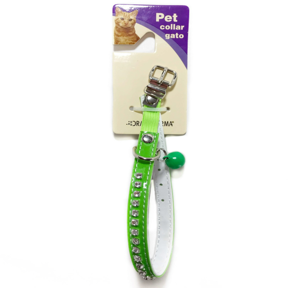 Collar gato c/piedras brillantes 3