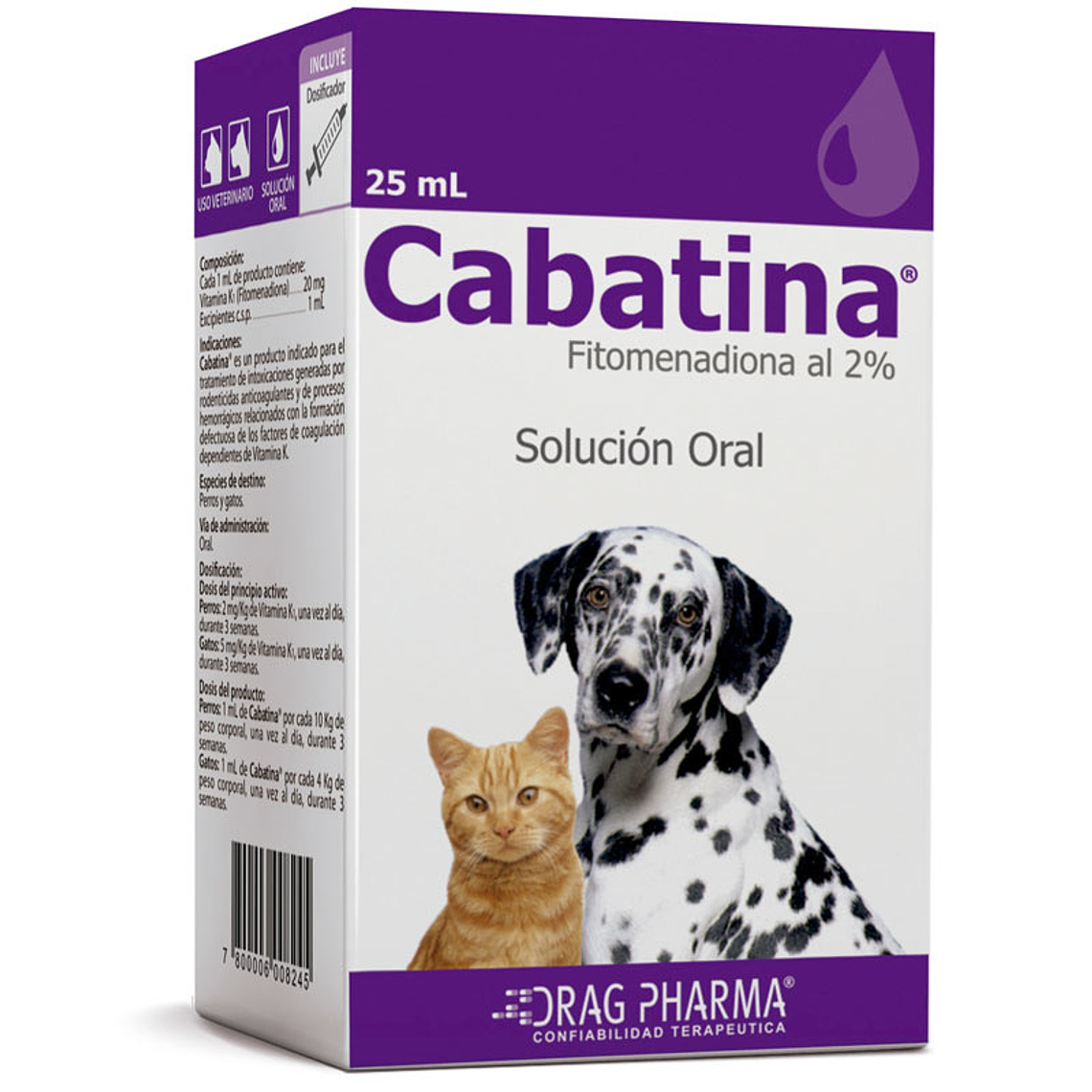 Cabatina® Solución oral 25 Ml 1