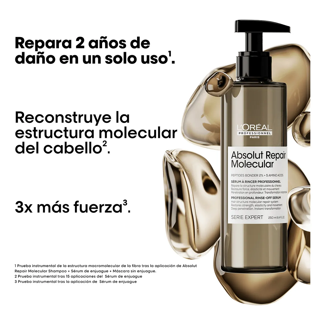 Tratamiento Reparación Molecular Cabello Dañado Absolut Repair Molecular 250ml L'oréal Professionnel 2