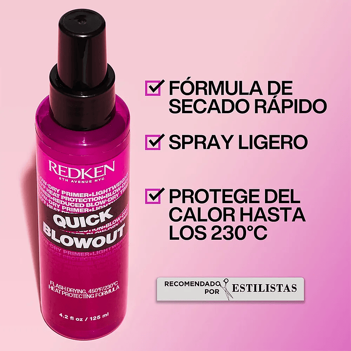 Spray Protector Térmico Y Secado Rápido Quick Blow Out 125Ml 3