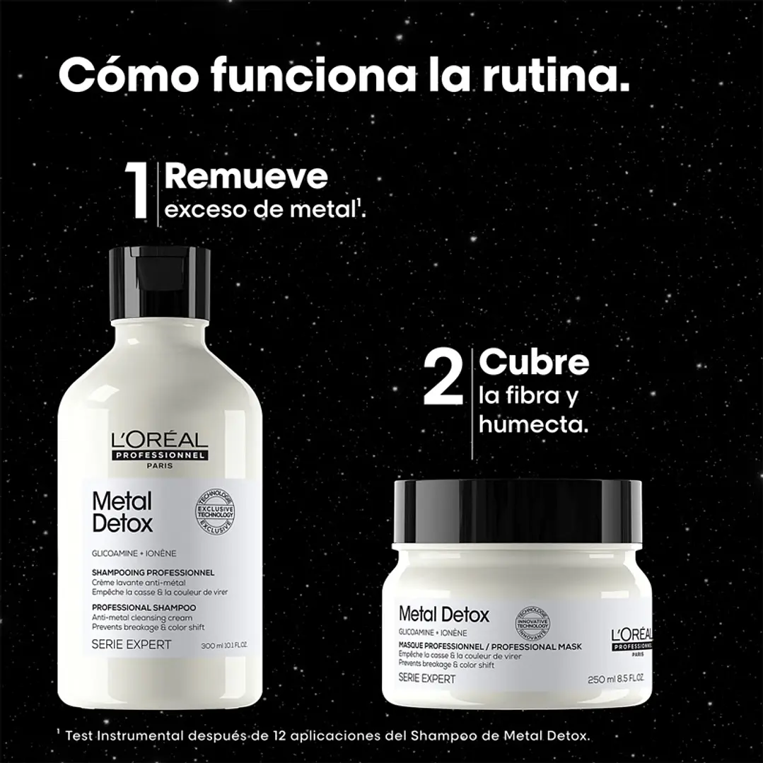 Set Profesional Metal Detox Shampoo 300ml + Máscara 250ml 2
